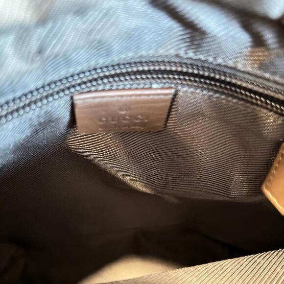 Gucci Canvas and Leather GG Web Tote Shoulder Bag (GGXX130) - Picture 11 of 11